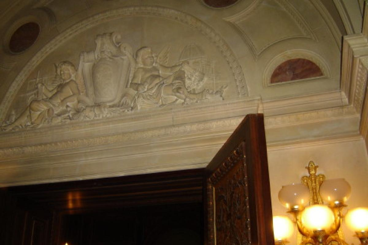 Wall of Newport Mansion - Darker