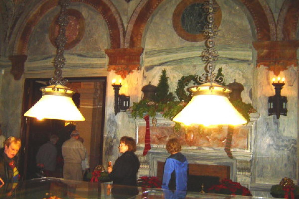 Visitors Touring Room