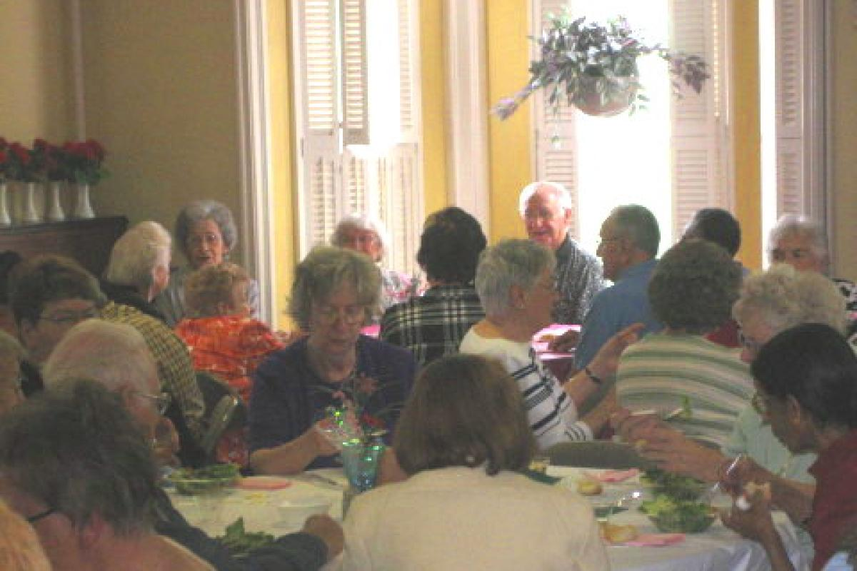 Seniors Sitting and Eating 3