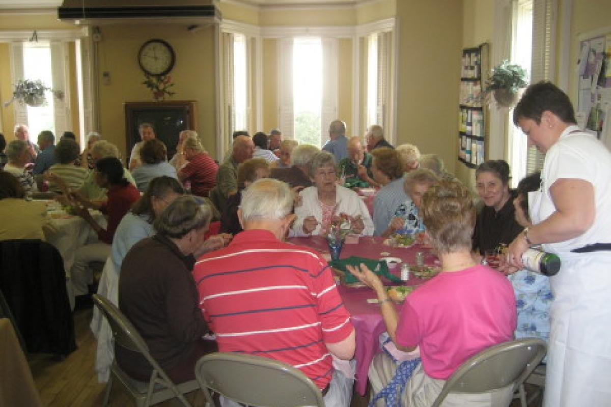 Seniors Sitting and Eating 2