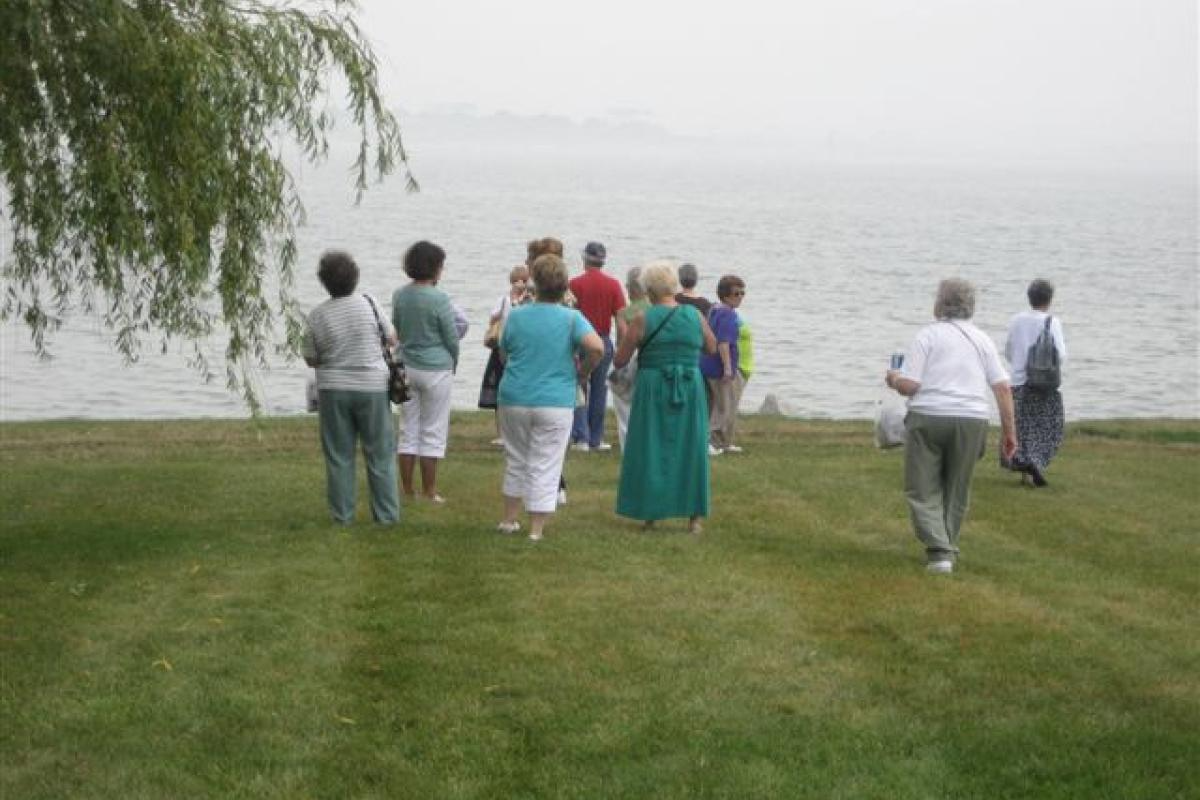 Group Looking at the Water