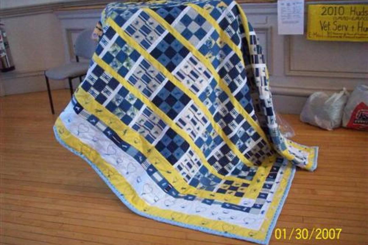 Blue and Yellow Quilt