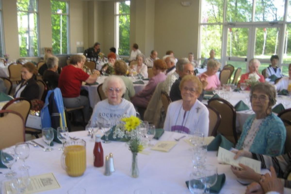Groups Sitting at Tables