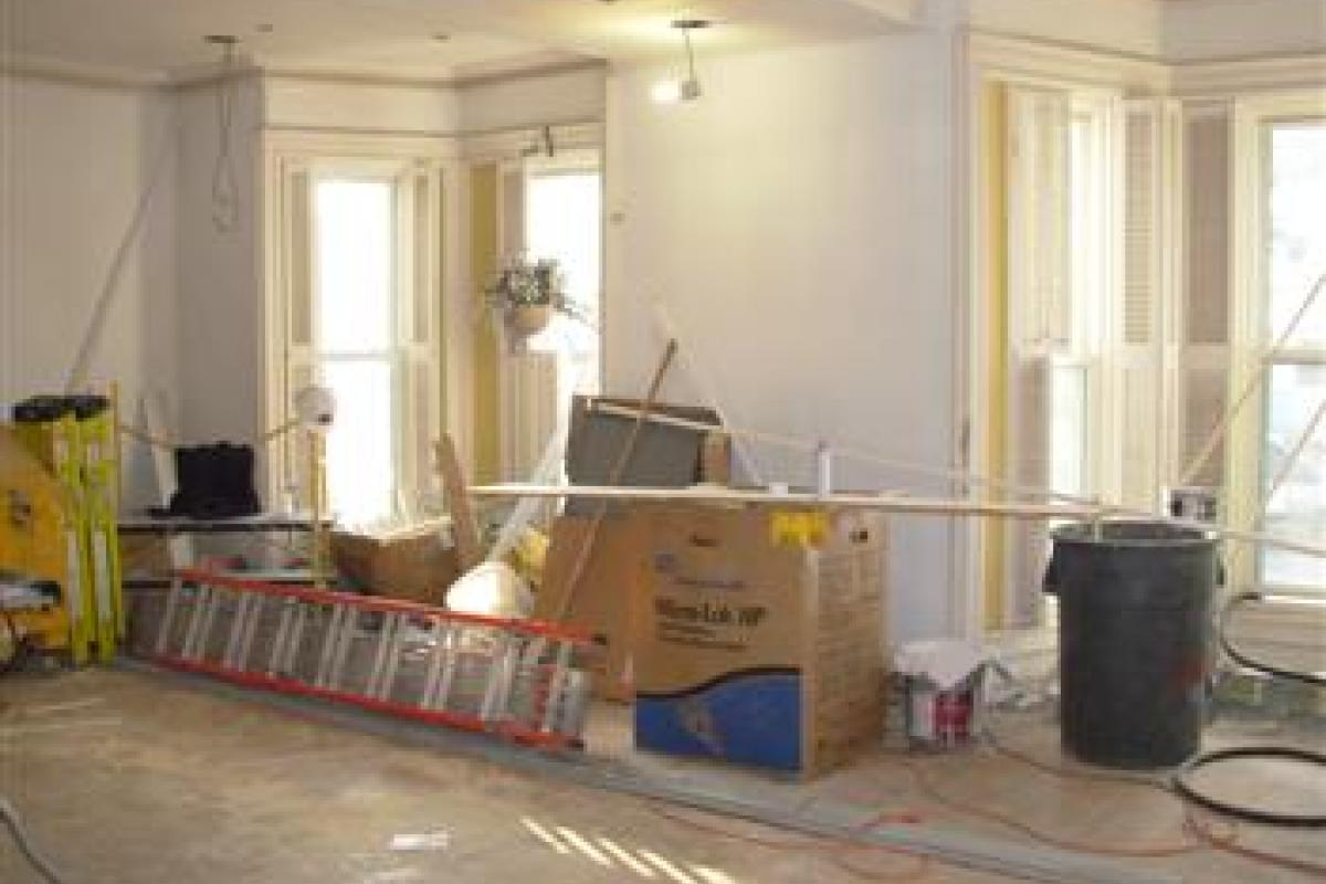 Construction Supplies in a Room