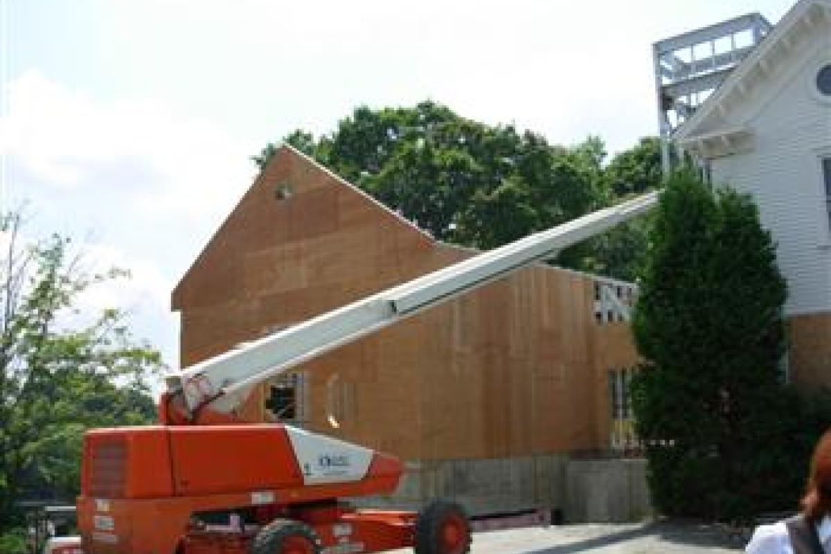 Construction Vehicle Connected to Roof