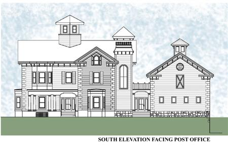South Elevation Facing Post Office