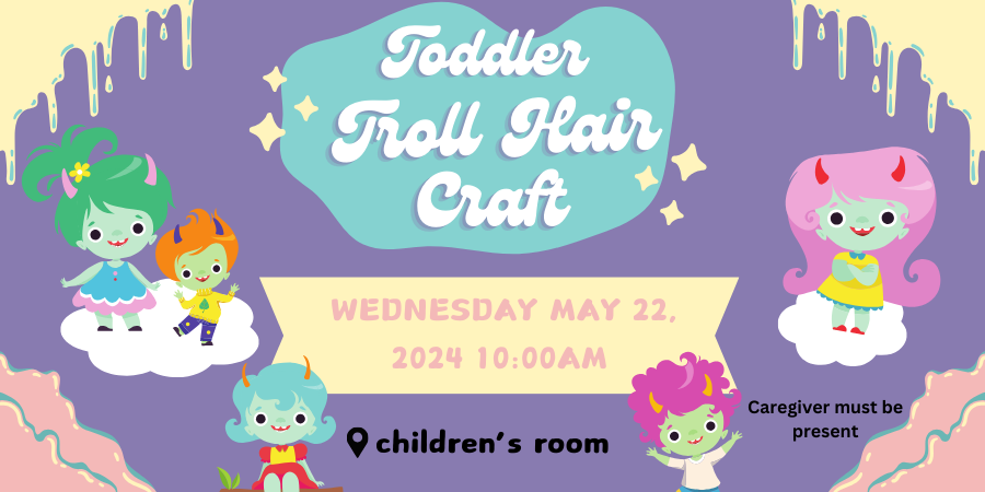 Toddler Troll Hair Craft
