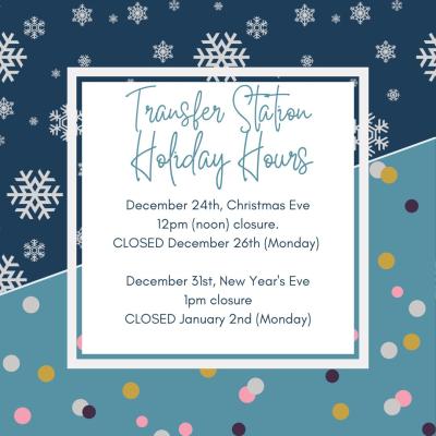 Transfer Station Holiday Closure