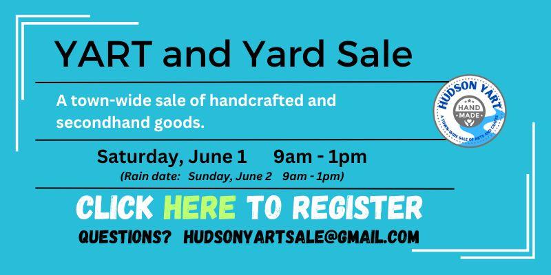 Friends of the Library YART / Yard Sale - June 1 @ 9 AM - 1 PM