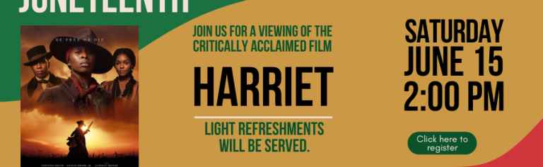 Juneteenth Film Screening for Adults - "Harriet"
